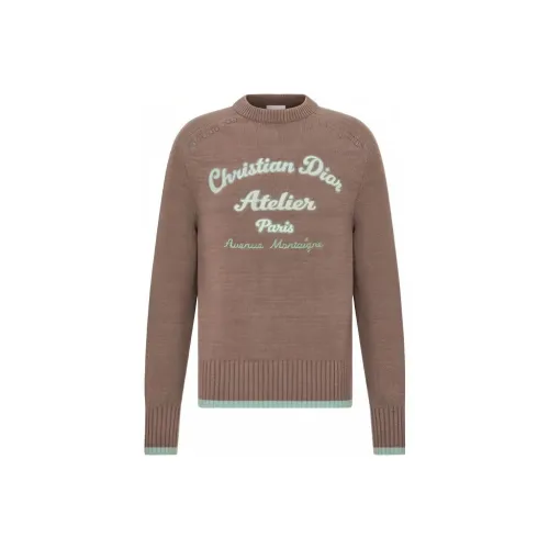 DIOR Quarterly New Products Sweaters Men Brown