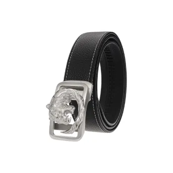 YUZHAOLIN Cow Leather Belts Men's Width 3.8cm