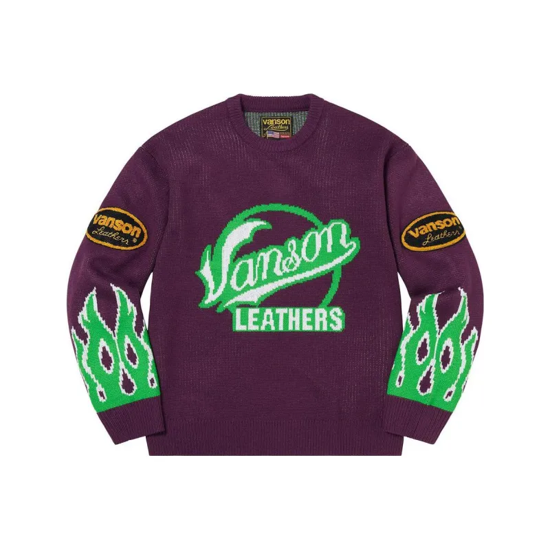 Supreme X Vanson Leathers Jumper-0