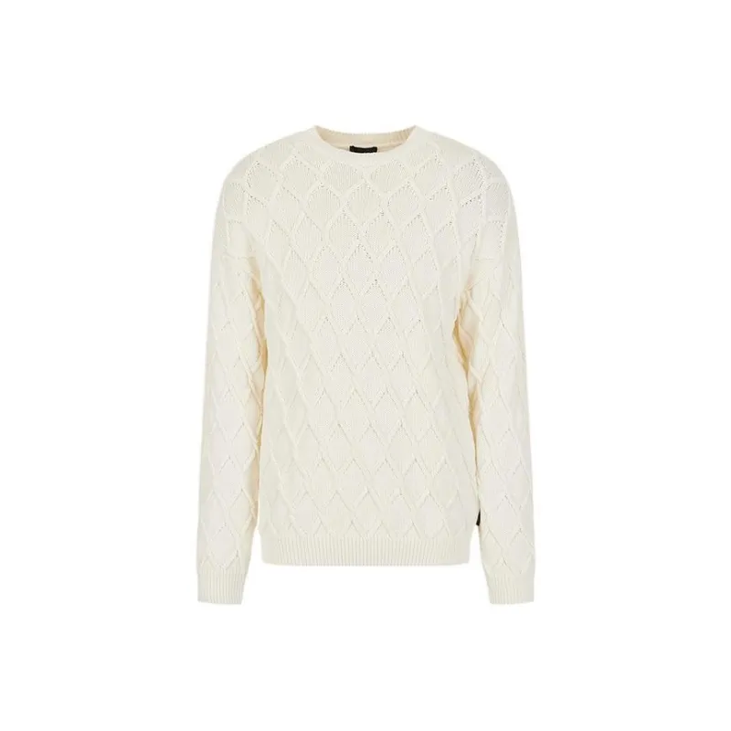 EMPORIO ARMANI SS22 Knitwear Men's Beige Yellow-0