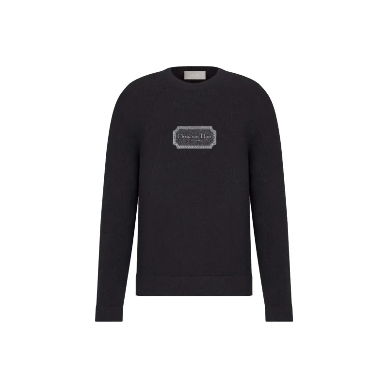 DIOR Cashmere Sweaters Men Black-0