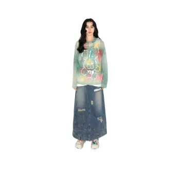 WULISHAONIAN Sweater Unisex Sand Ice Green
