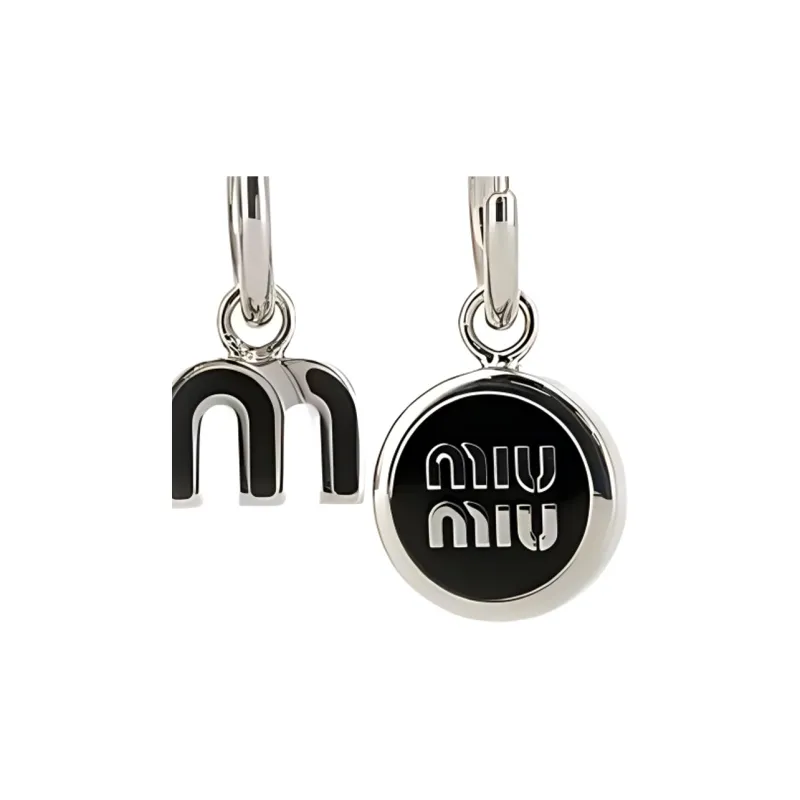 MIU MIU Metal Earrings Women's Silver-1