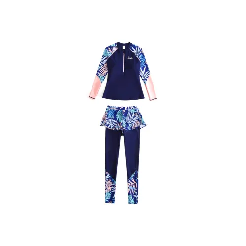 Barbie Two Piece Swimsuit Women's Navy Blue