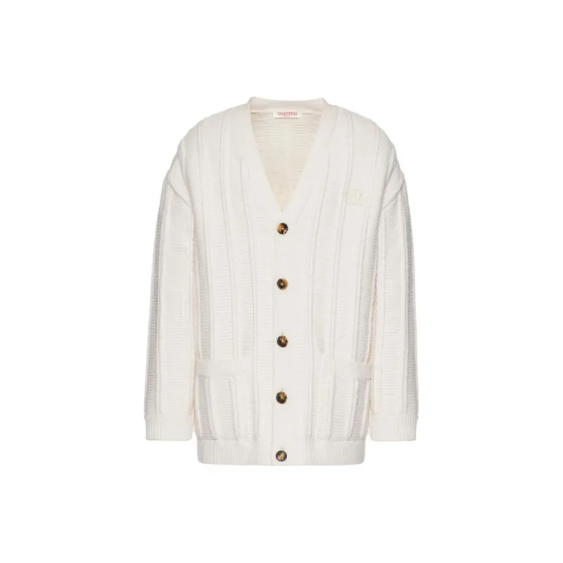 Valentino V Neck Long Sleeved Cardigan-0