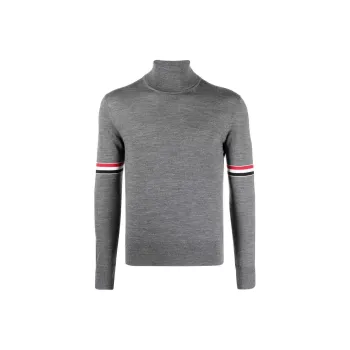 THOM BROWNE RWB stripe Roll neck Jumper