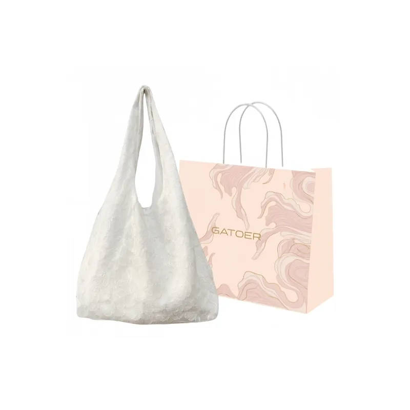 GATOER Polyester Shoulder Bag Women's Ecru-0