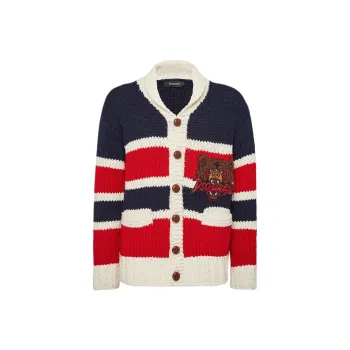 DSQUARED 2 Striped Knit Cardigan