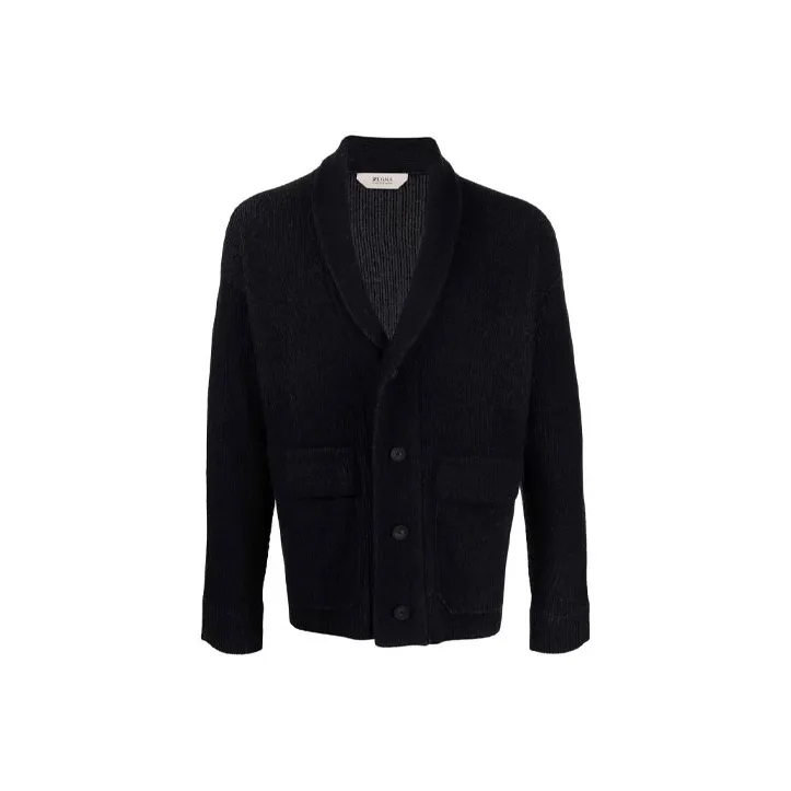Zegna Loose Fit Knitwear Men's Dark Blue-0