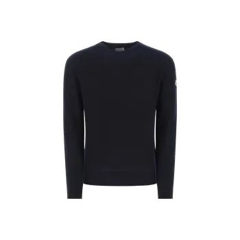 Moncler Cashmere Sweaters Men Dark Blue