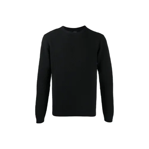 Emporio Armani panelled ribbed jumper