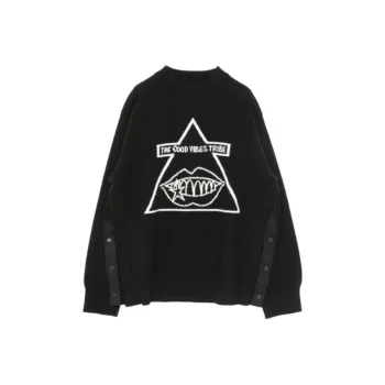 Sacai Gonz Graphic Intarsia Knitted Jumper