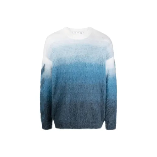 OFF WHITE Diag Arrow Brushed Knit Crewneck