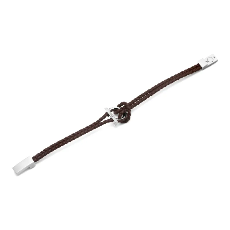 FERRAGAMO Leather Bracelets Unisex Brown-4