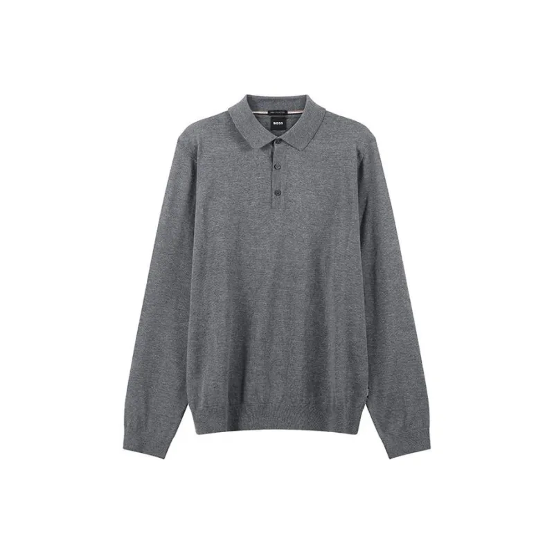 HUGO BOSS Lancione Virgin Wool Polo Shirt-0