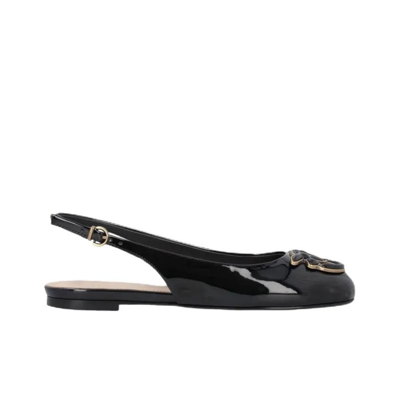 PINKO Slingback Casual Single Shoes Women's Black-1