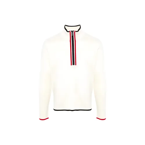 THOM BROWNE Zip Detailed Funnel Neck Pullover