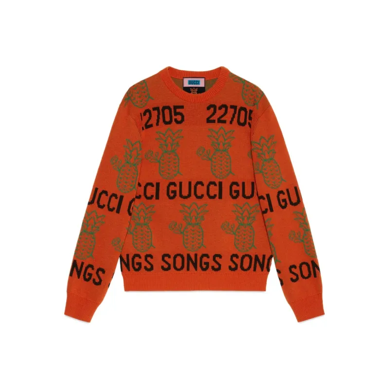 GUCCI Sweaters Men Orange-0