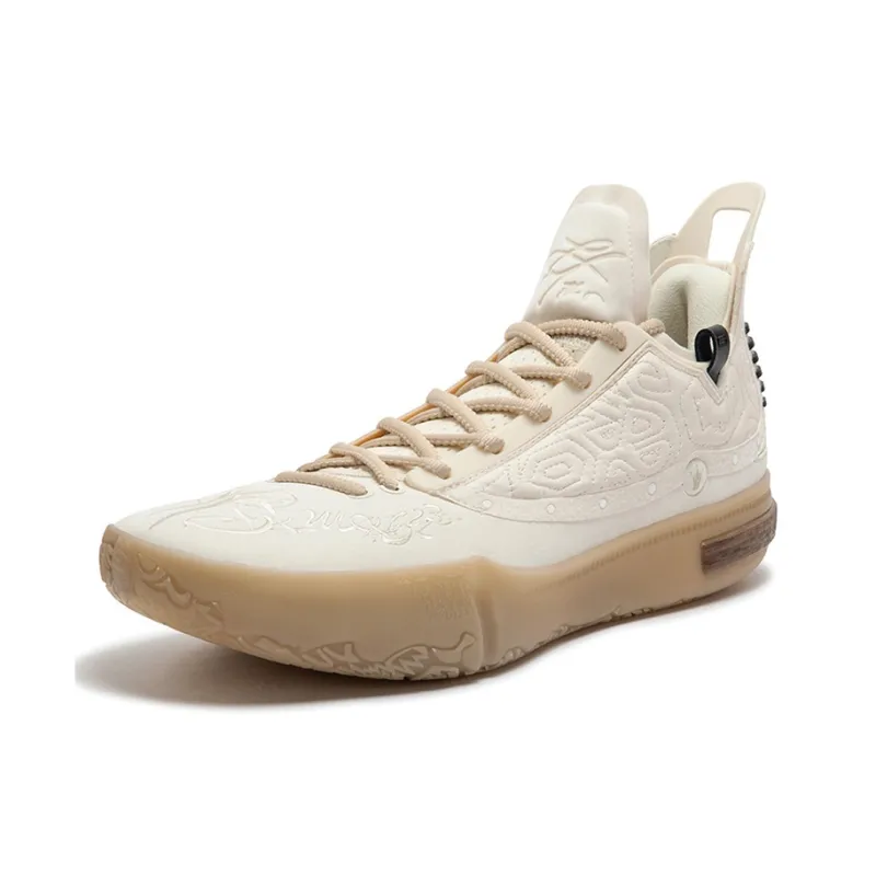 361° Joker 1 GT Cushioning, Slip Resistant, And Abrasion Resistant Low Top Basketball Shoes Men's Lotus Seed White-1