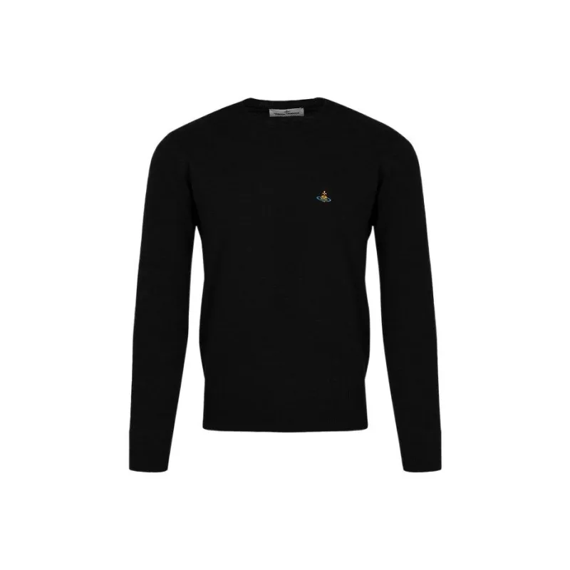 Vivienne Westwood Orb embroidered Fine knit Jumper-0