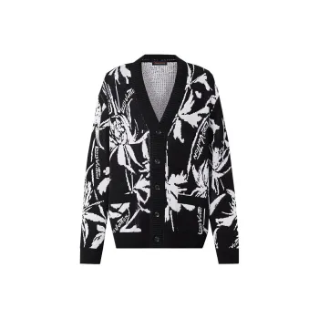 LOUIS VUITTON Thistle Jacquard Cardigan