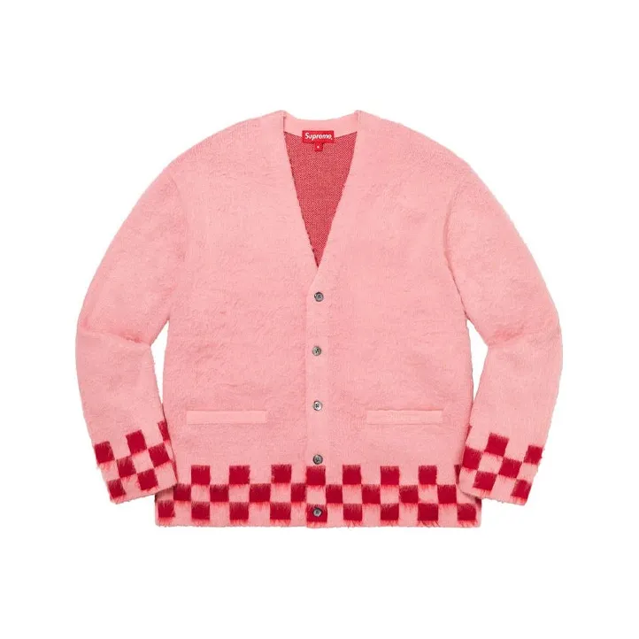 Supreme Brushed Checkerboard Cardigan-3