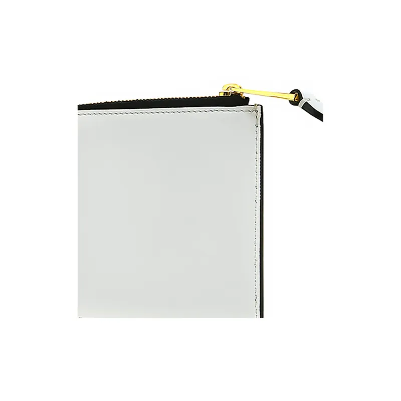MOSCHINO Leather Wallet Unisex White-4