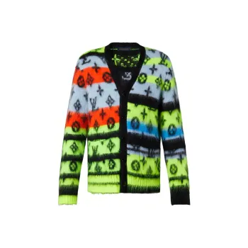 LOUIS VUITTON Monogram Mohair Cardigan