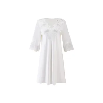 MY BODY Silk Nightgown Women's Pearl White