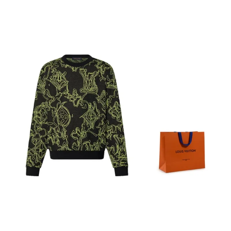 LOUIS VUITTON FW23 Sweater Men's Black-5