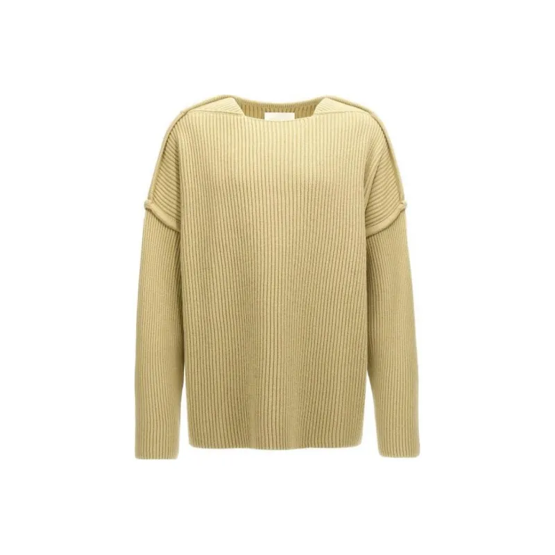 JIL SANDER Geometric Neckline Knitted Jumper-0