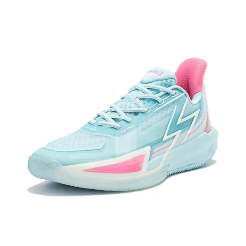 361° Big3 4.0 QUICK Basketball Shoes Unisex Low Top Blue/Pink-2