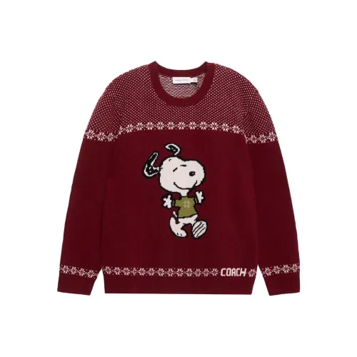 COACH x SNOOPY FW22 Sweater Men's Red