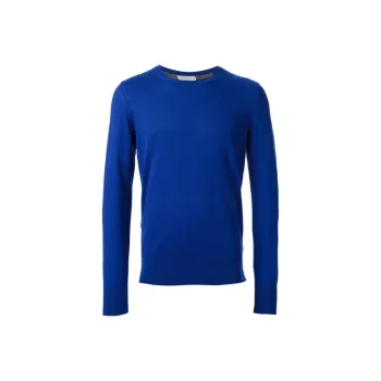 Burberry Cashmere Sweaters Men Blue