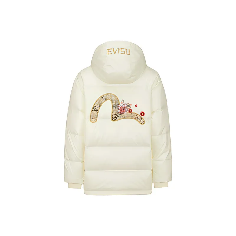 EVISU Down Jackets Women's Ecru-1