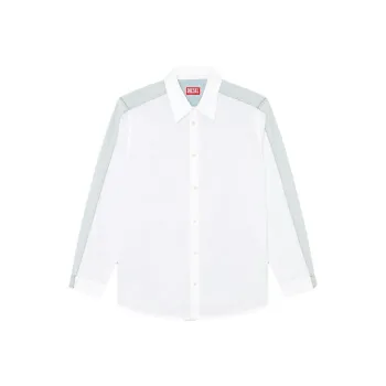 DIESEL FW24 Shirt Men's Blue White