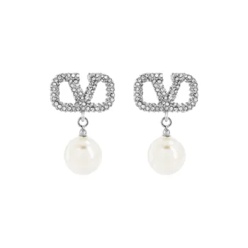 Valentino VLogo Signature Embellished Earrings