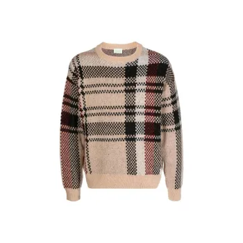 Aries Johnny Plaid Cardigan