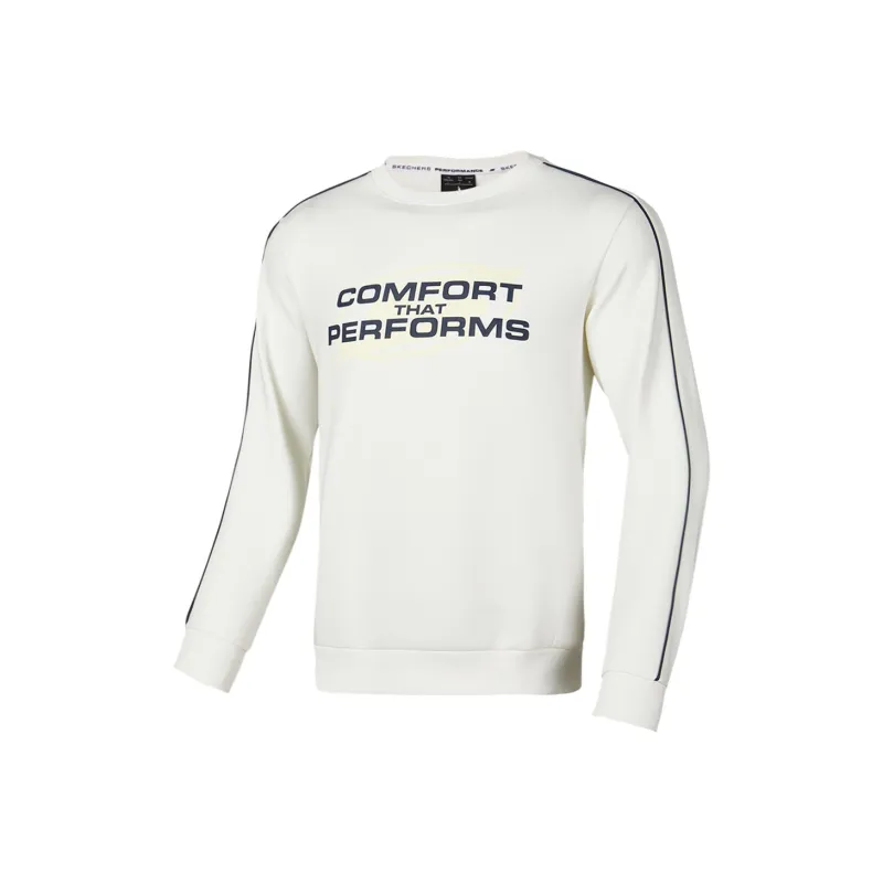 Skechers Basic Sports Series Sweatshirt Men Marshmallow White-0
