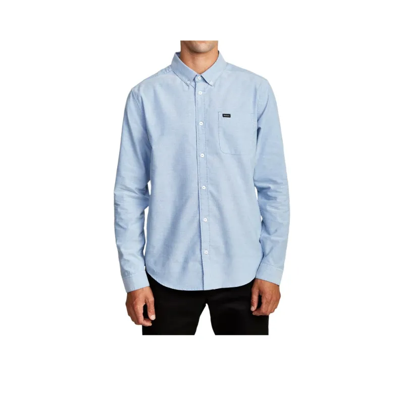 RVCA Shirts Men Oxford Blue-0
