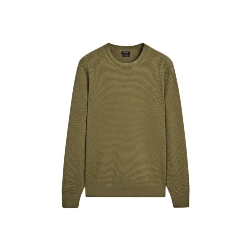 Massimo Dutti Sweater Men's Olive Green