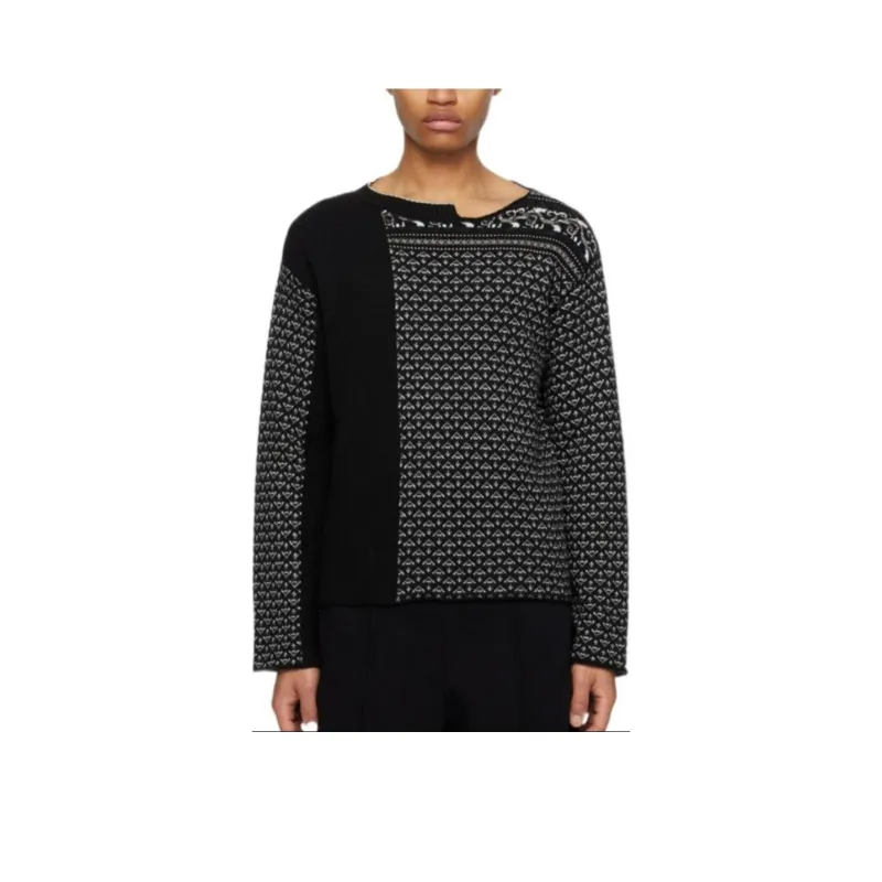 MM6 Maison Margiela SS24 Sweater Men's Black White-0