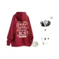 Red Fleece-Lined Thickened (Comes with Trendy Necklace+Crossbody Bag)
