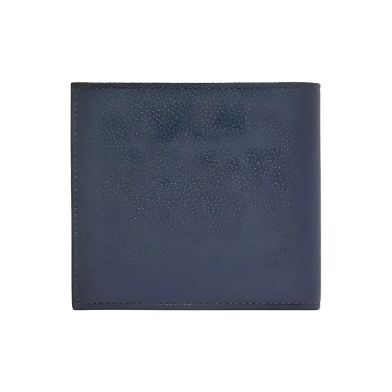 LOEWE Soft Grained Cow Leather Wallet Men's Agate Blue-1