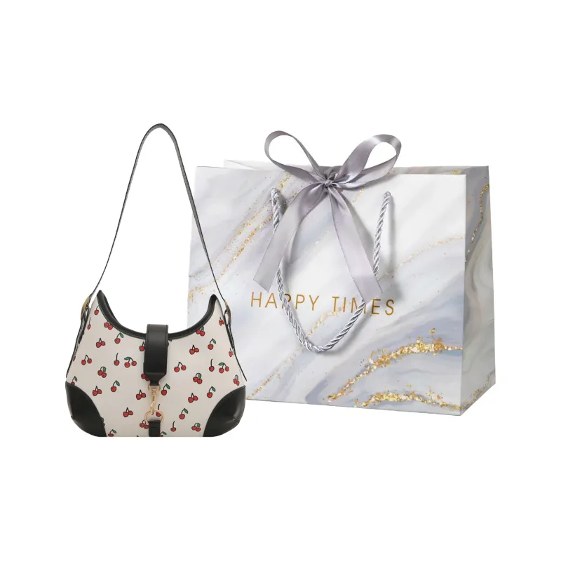 Miss Angel PU Crossbody Bag Women's White/Black/Red-12