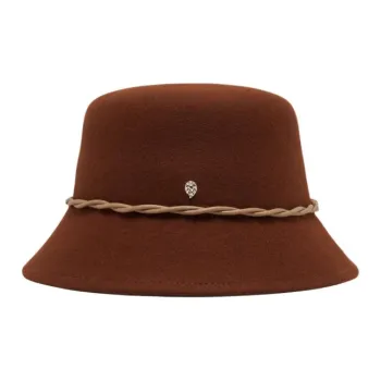 HELEN KAMINSKI Merino Wool, Cotton Nylon, Elastane, Wool Bucket Hats Women's Brown