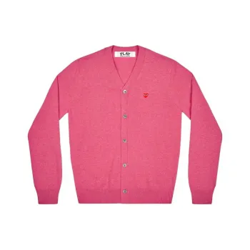 CDG Play Sweaters Unisex Pink