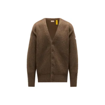 Moncler FW21 Loose Fit Knitwear Unisex Mud Brown