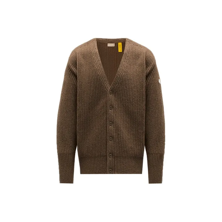 Moncler FW21 Loose Fit Knitwear Unisex Mud Brown-0
