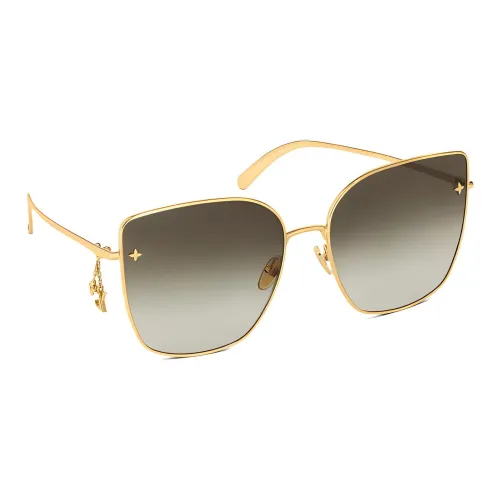 LOUIS VUITTON CHARM CAT EYE Sunglasses Women's Gold